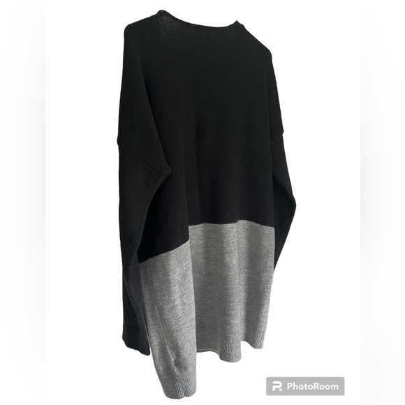 Long cardigan color block Andrée L - Picture 3 of 3